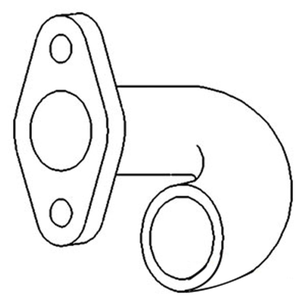 Exhaust Manifold Elbow Fits Massey Ferguson 65 65 184208M2