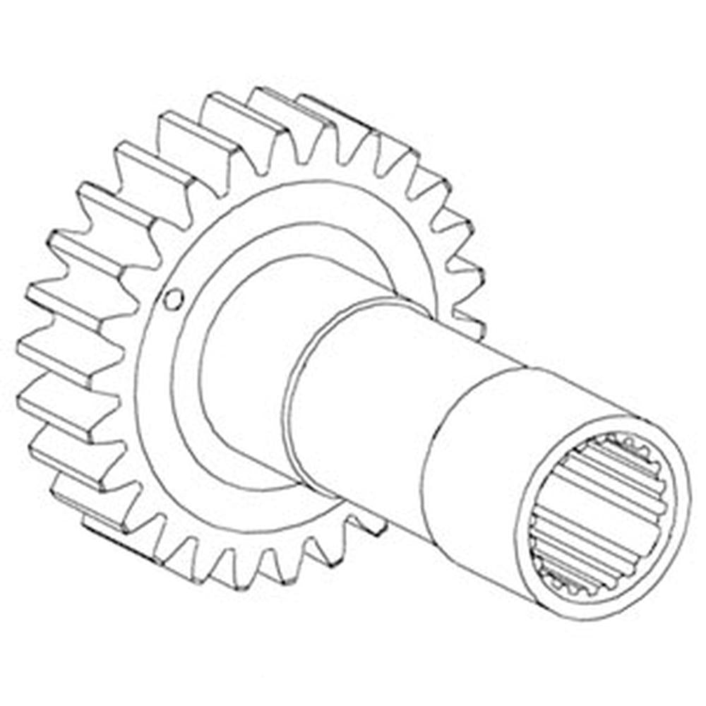 184217C1 Gear Input Pinion Shaft Fits Case-IH Combine Models 2144 2166