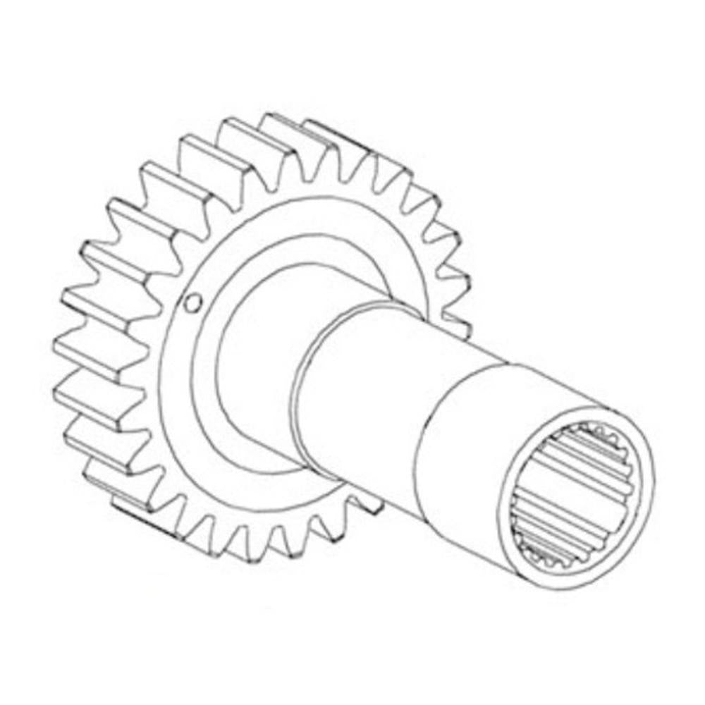 184217C1 Gear Input Pinion Shaft Fits Case-IH Combine Models 2144 2166