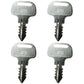 Set of (4) 18510-63720 Ignition Start Starter Keys Fits Kubota M Series Tractors