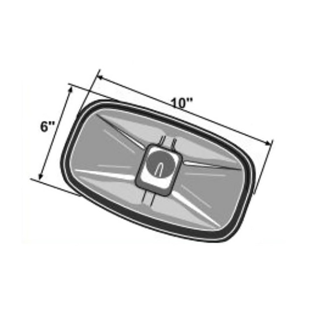 6 x 10 Convex Mirror Head Fits Case/International Harvester Replaces 81871837