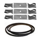 Mower Deck Belt & Blade Set Fits Husqvarna Replaces 000000532187256