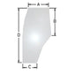 Cab Glass - Door Left Hand Fits Case IH MX100 MX120 192003A6