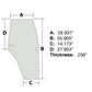 Right Hand Glass Door Fits McCormick Replaces 192004A6