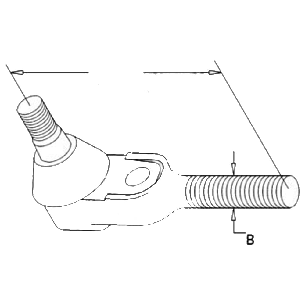 Right Hand Thread Tie Rod Fits 2500 302 304 356 50A 50C 50D 6500 193821M1 193821
