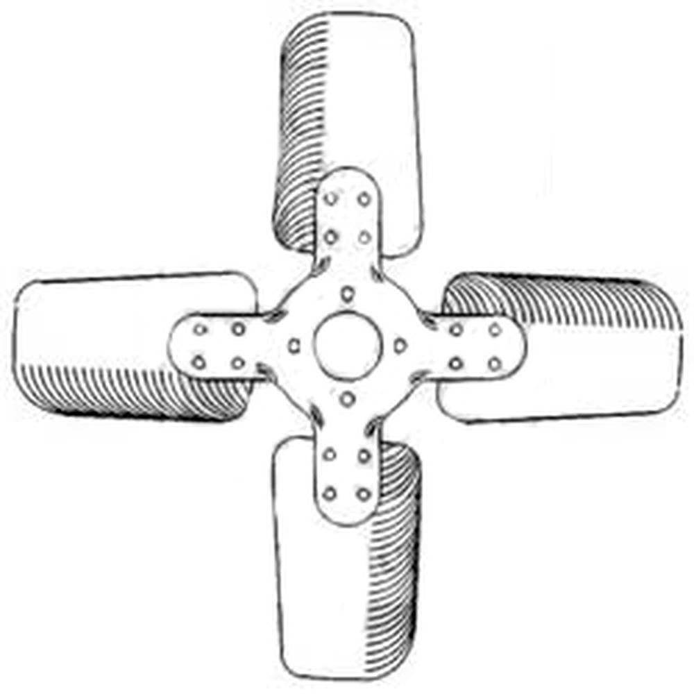 Cooling Fan - 4 Blade Fits Massey Ferguson 135 150 165 230 235 245 255 194046M91