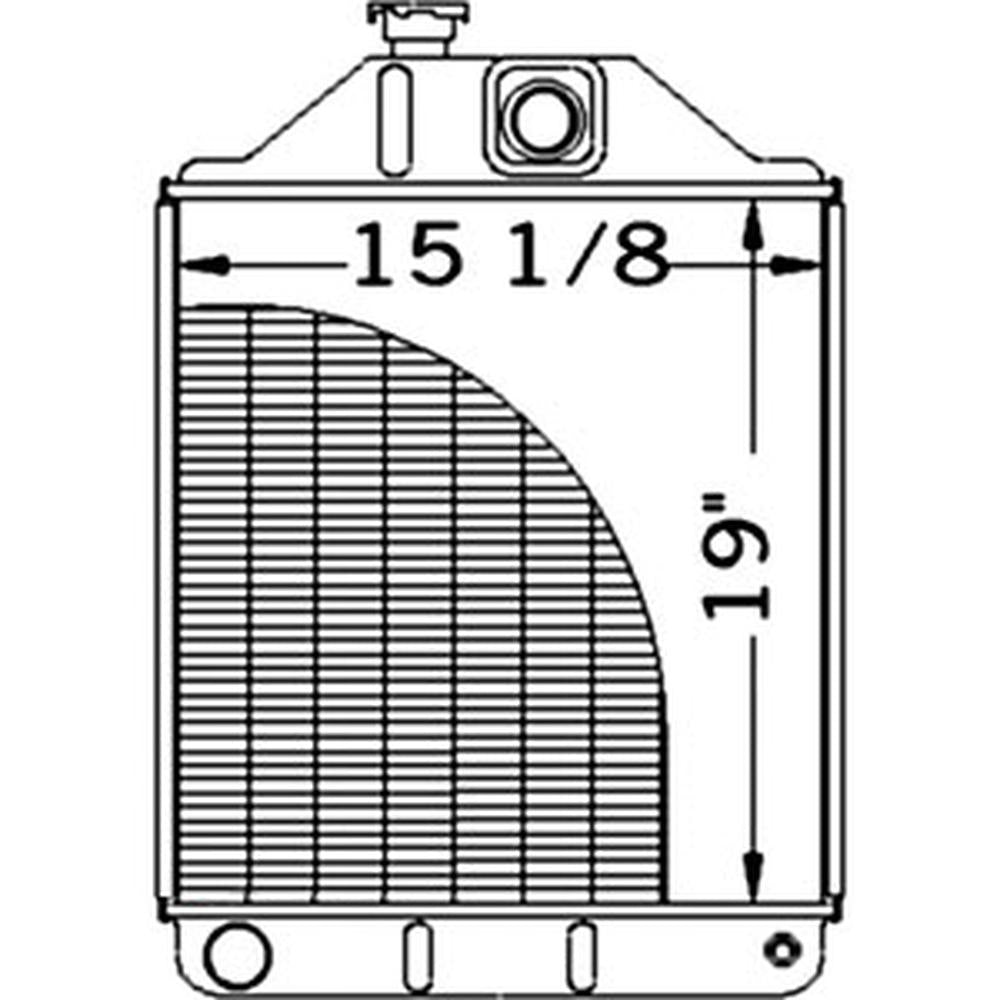 194701M91 506244M91 Radiator Fits Massey Ferguson 30 165 175 3165 Tractors