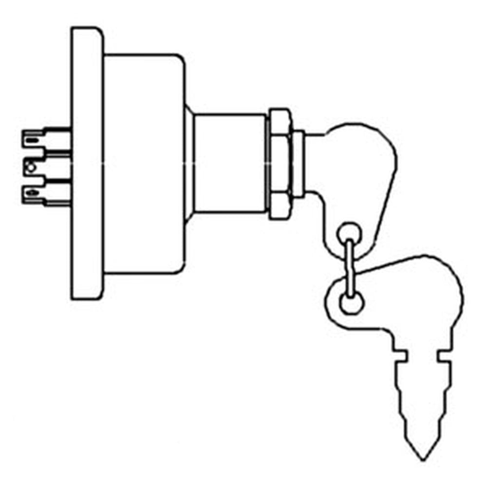 S.60017 SWITCH, IGNITION, W/KEY Fits Massey Ferguson