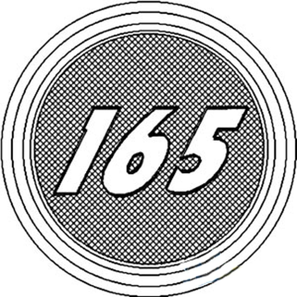 194845M2 Side Hood Medallion Fits Massey Ferguson Tractor 165 175 185 194845V2