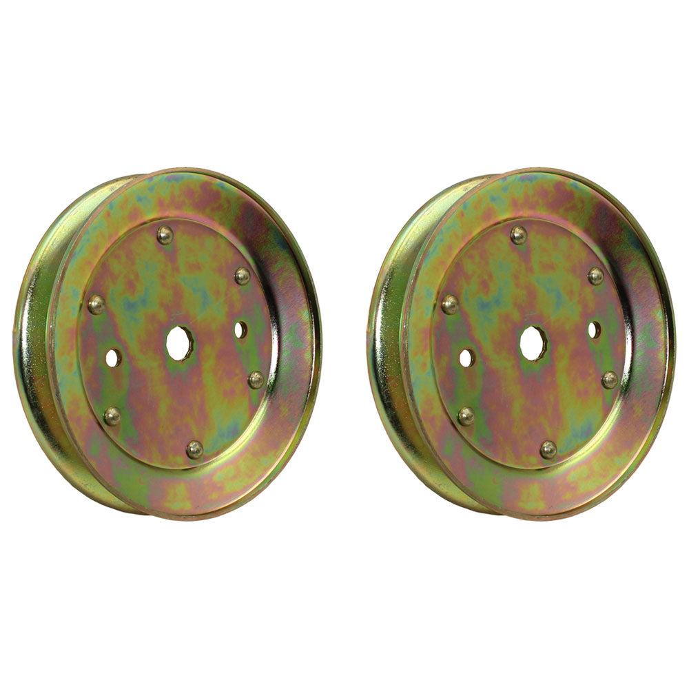 (2) Belt Drive Blade Deck Pulley Fits Craftsman 197473
