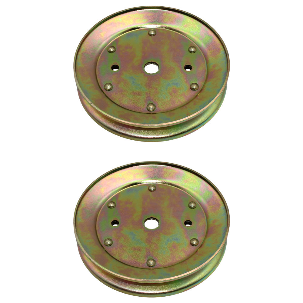 Qty 2: Spindle Pulleys Fits Husqvarna Replaces 195945