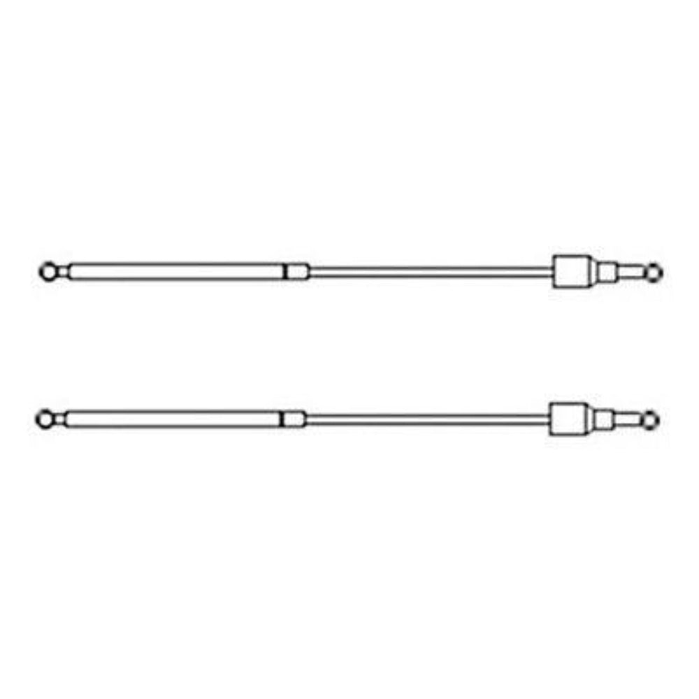 D1968168C3 Pair (2) of Hood Springs with Clips Fits Case Magnum Tractors