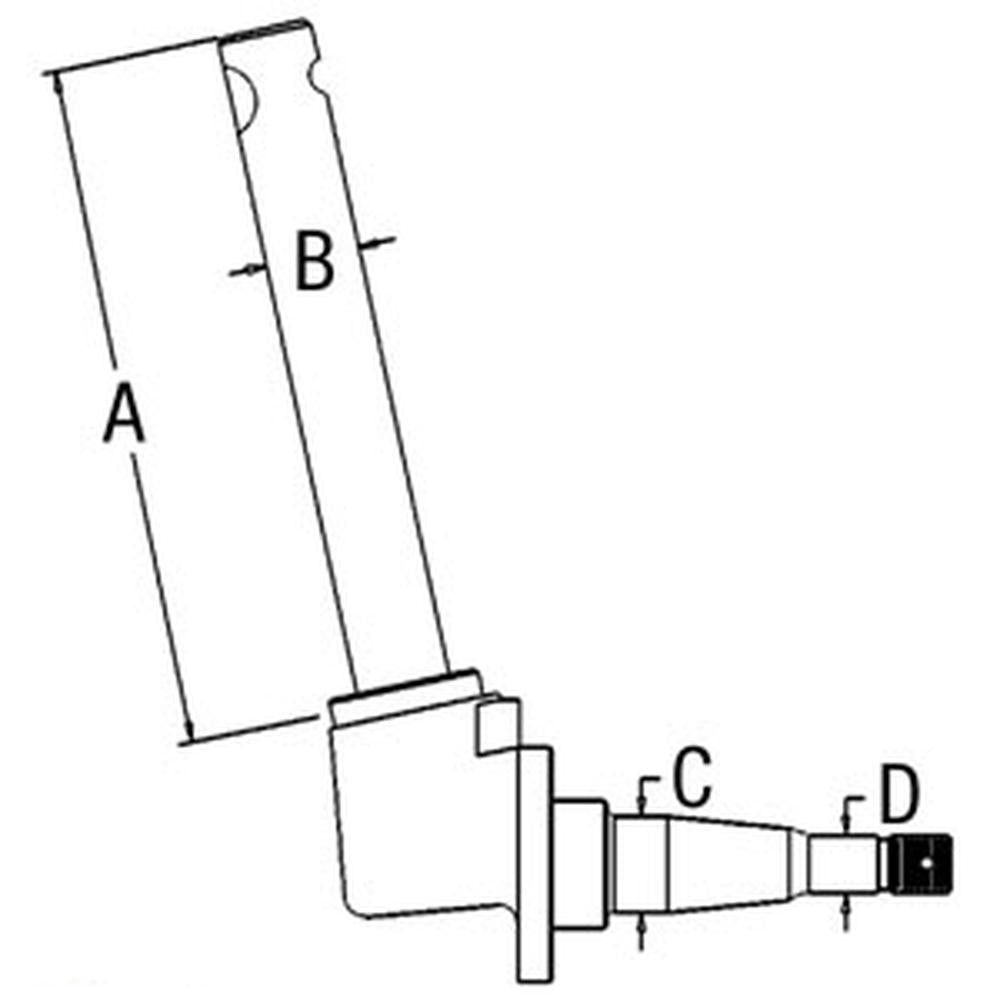 Spindle - RH for Oliver 550 Super 55 1EAS713A
