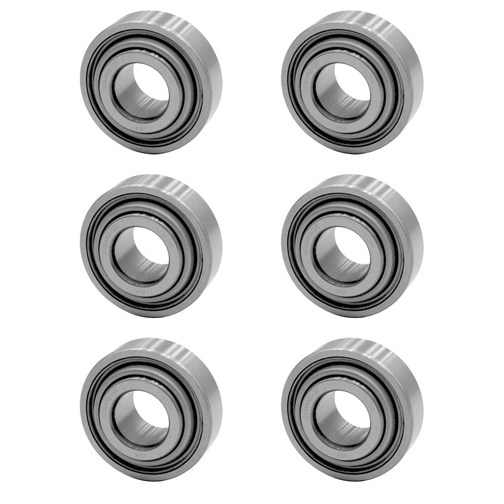 6 of Radial/Deep Groove Ball Bearing 0.640" Bore 40 MM OD & 0.72" Width 203KRR2