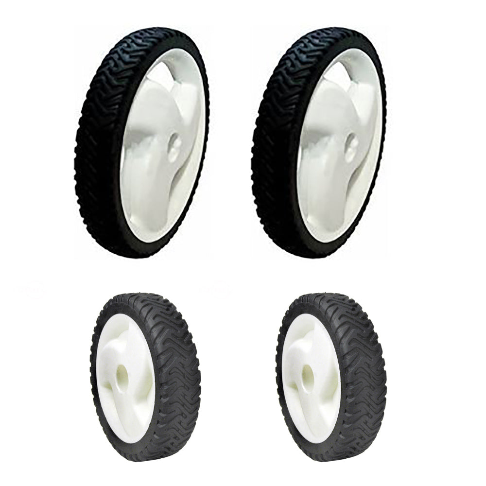 105-1816 105-1815 Set of 4 Wheel Kit Fits Toro 22" Recycler 20001-20111