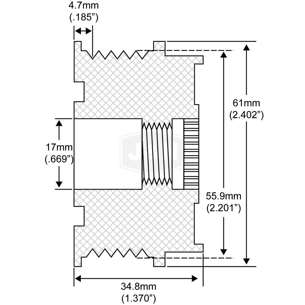 205-40000-JN J&N Electrical Products Pulley