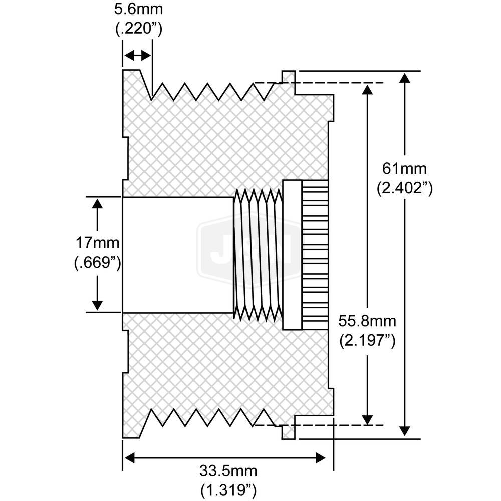 206-24018-JN J&N Electrical Products Pulley