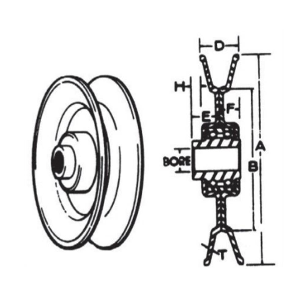 V-Belt Idler Pulley Fits Simplicity Replaces 668827