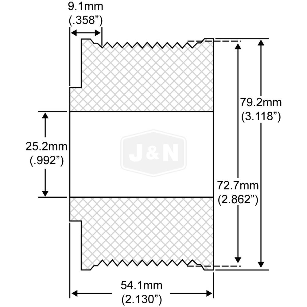 210-12002-JN J&N Electrical Products Pulley