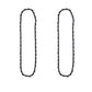 Qty 2: 20" Semi Chisel Chainsaw Chain Fits CARLTON Replaces K3C-081G