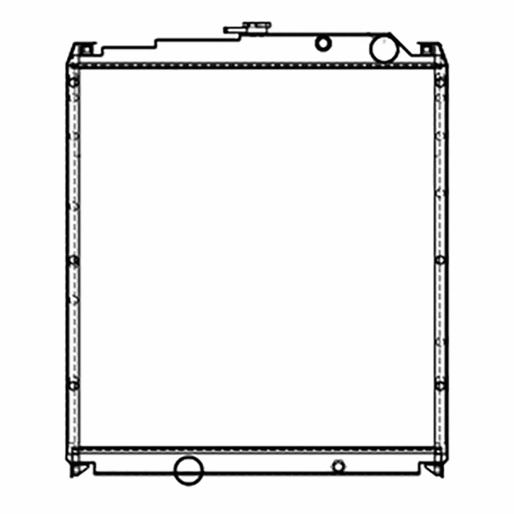 239176 New Radiator Fits Mitsubishi 24 13/16 x 23 7/8