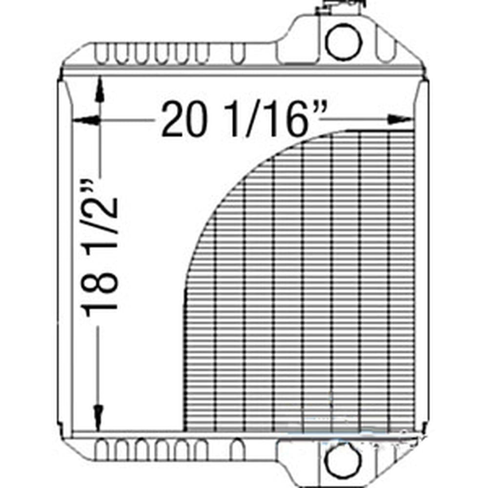 One New Radiator Fits Case Backhoe Models, Replaces 239739A2 234882A1 223767A1