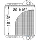 Radiator Fits Case IH Backhoe 570 580L 580SSL 590SL 4300 P85 234876A1 234876A2
