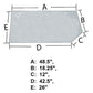 240875A1 Rear Glass Window Fits Case-IH Tractor Models 8910 8920 8930 8940 8950