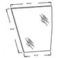 248716A1 New LH Lower Windshield Glass Fits Case IH Tractor 5120 5130 5140 5220