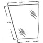A-248717A1 Right Hand Lower Windshield Glass - Fits Case IH 5130, 5220, 5240 +