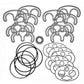 24D002 Hydraulic Triple Pump Repair Kit Fits Allis Chalmers 170 175 180 185