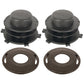 Qty 2: Trimmer Head Spool & Cap Cover Fits Stihl Replaces 4002-713-3017