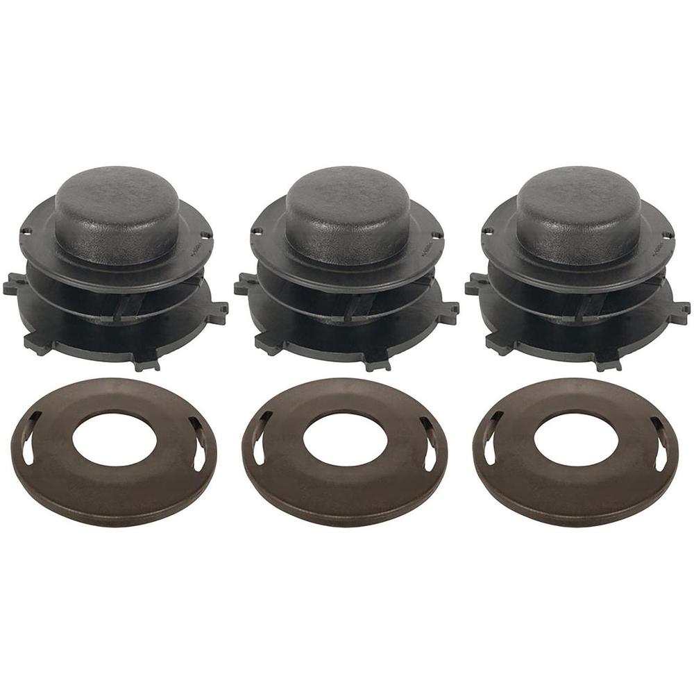 Qty 3: Trimmer Head Spool & Cap Cover Fits Stihl Replaces 4002-713-3017