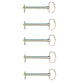 Qty 5: Hitch Pins with cotter pins 5/8 x 6 1/4 Fits Universal Products