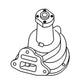 A48361-R New Water Pump w/ Hub Casting No. 110166 Fits Case-IH Tractors 2540AA