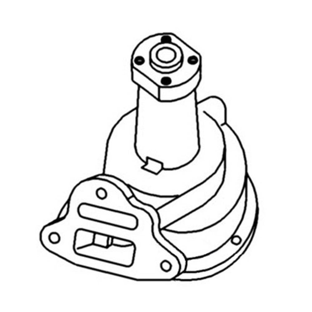 A48361-R New Water Pump w/ Hub Casting No. 110166 Fits Case-IH Tractors 2540AA