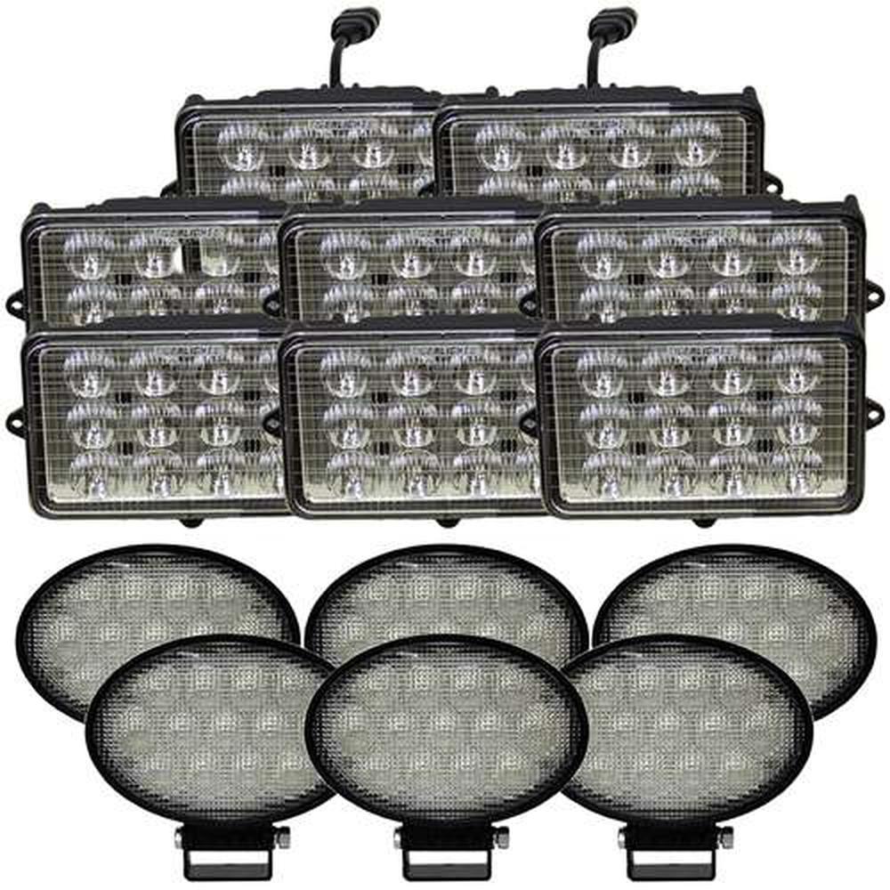 Complete Fits John Deere 9000-STS Series Combine LED Light Kit