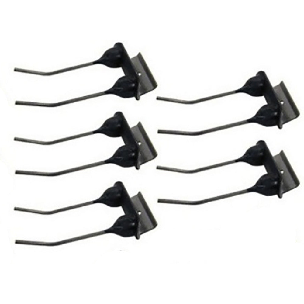 (5) Double Rubber Mounted Rake Teeth Fits Massey Ferguson 1440 1445 1550