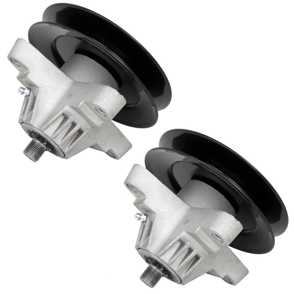 Qty 2: Spindle Assemblies With Pulleys Fits White Replaces 12006