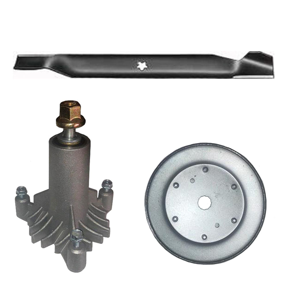 Spindle, Blade, Pulley Kit Fits Sears Replaces 127843