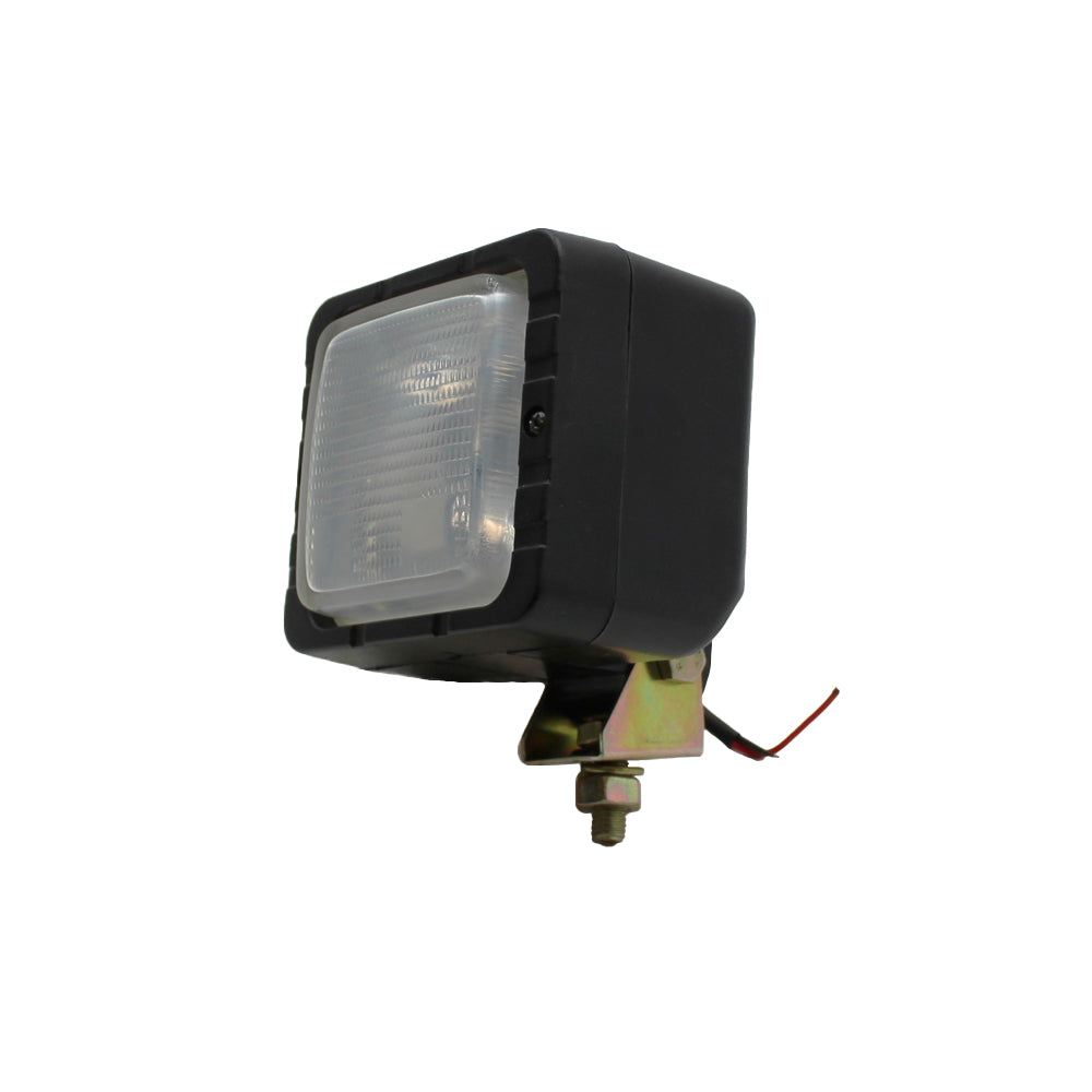 12 Volt Halogen Flood Lamp for Skid Steer 4" x 4.5" Replaceable Bulb 55 Watt