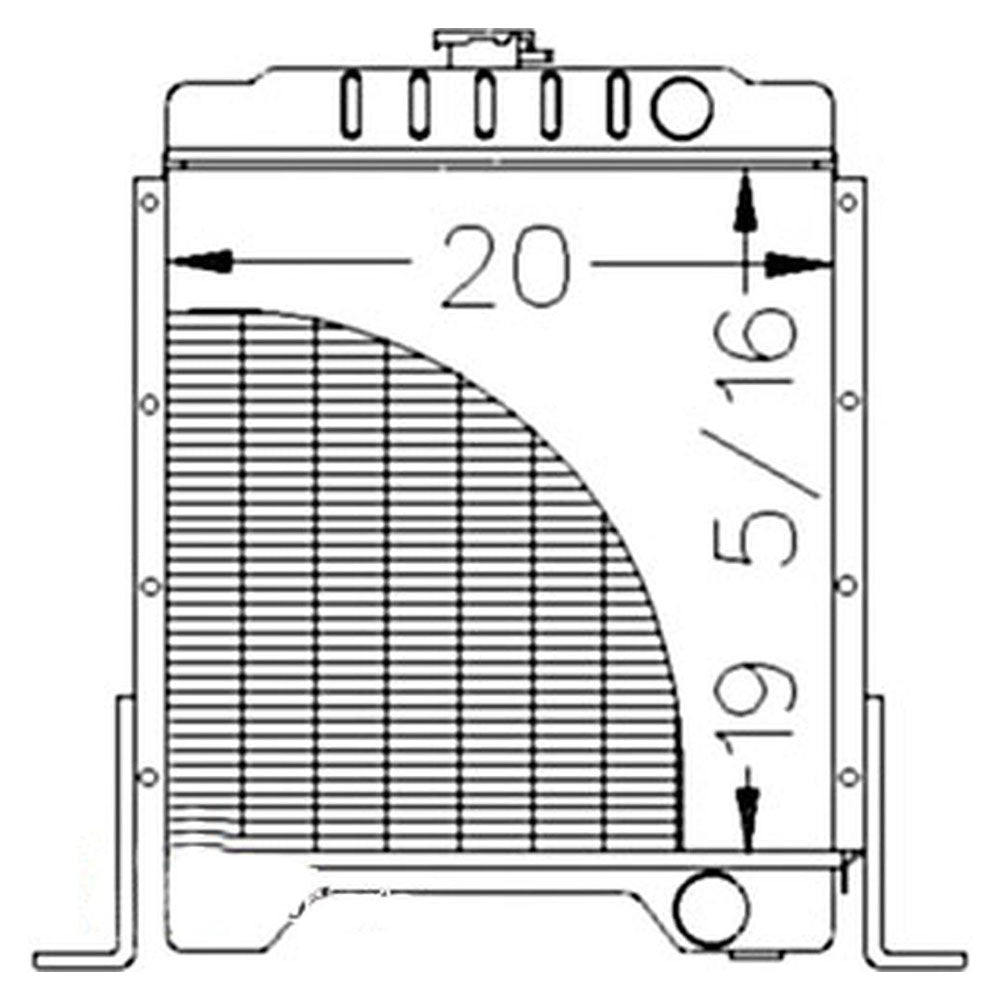 Radiator Fits Case Skid Steer Loaders 1840 1845C 1A12192