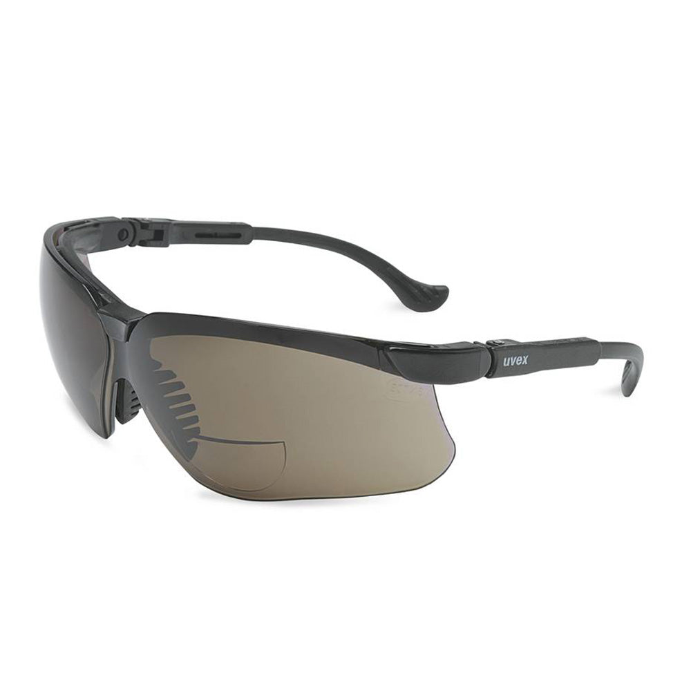 3020287 UVEX Genesis Readers +2.5 Sunglasses with Black Frame & Gray Lens