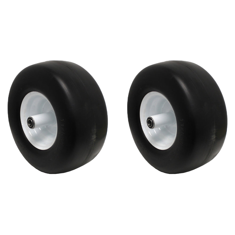 Flat Free Wheel 13x6.50-6 6" Rim 3/4" Bearings for Lawn Mowers Garden Tractor