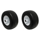 13x6.50-6 Flat Free Wheel with Bearings for Zero Turn Mowers Utility Carts