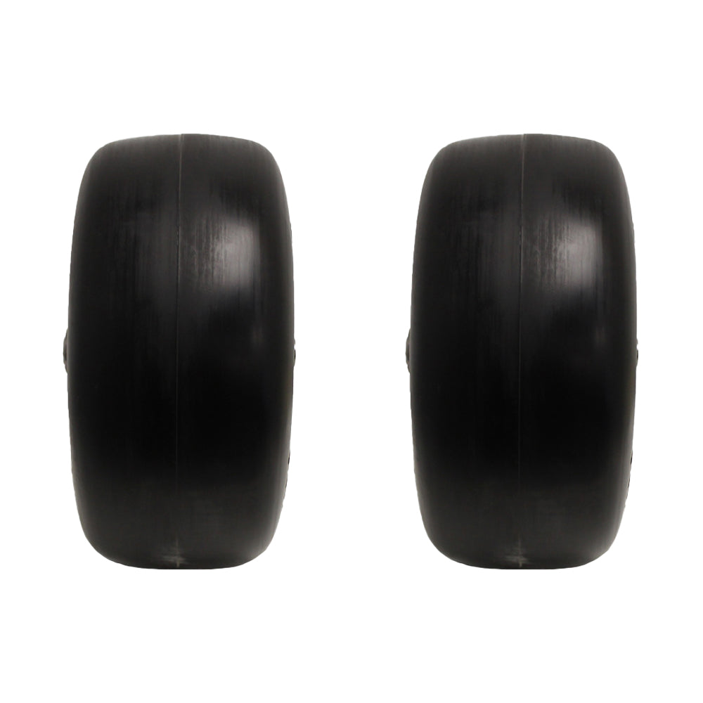 13x6.50-6 Flat Free Wheel with Bearings for Zero Turn Mowers Utility Carts