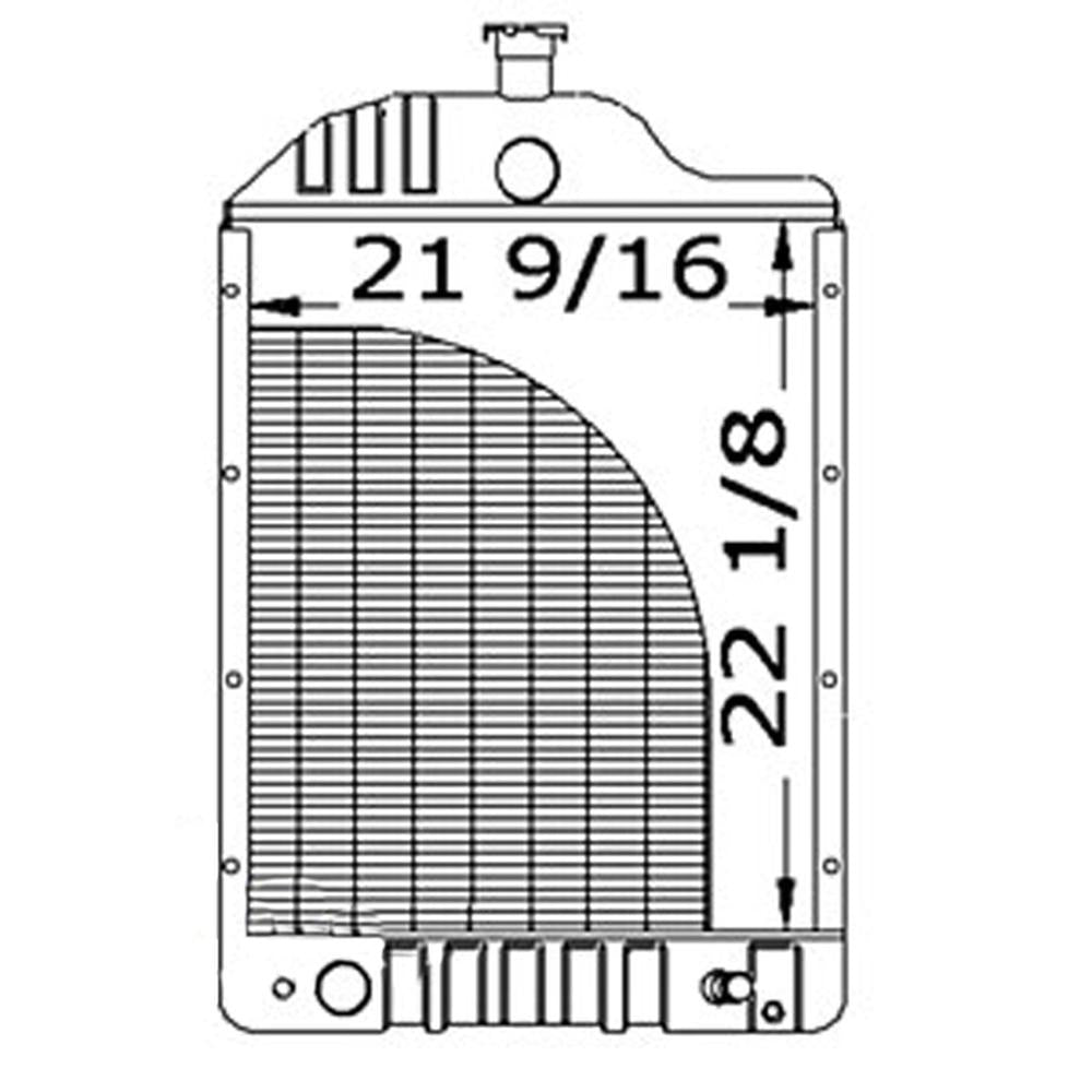 303369641  Radiator for White 2-85 2-105 Tractors
