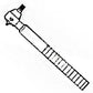 Tie Rod End Outer - Left Hand Fits Massey Ferguson 2705 2675 3040676M92