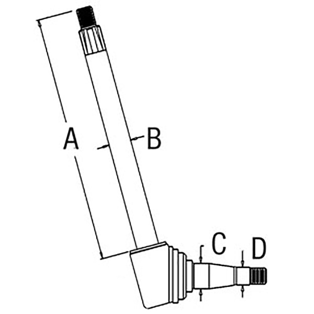 3046436V91 Fits Massey Ferguson Tractor Right Hand Spindle 2675 2705