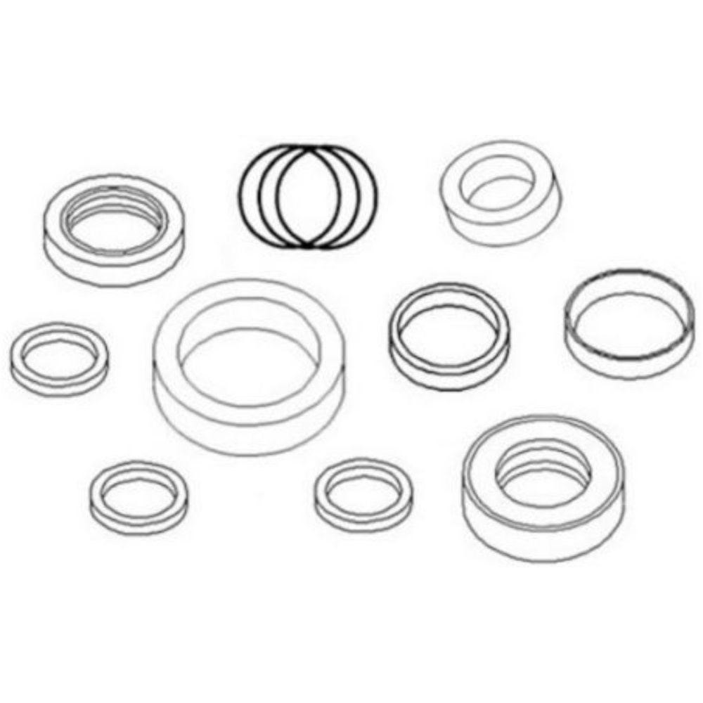 309978 Fits Ford Backhoe Loader Bucket Cylinder Seal Kit A64 with Rod & Bore